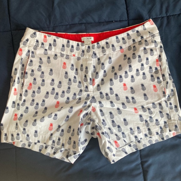 J. Crew Pineapple Shorts Size 4 - Picture 2 of 3